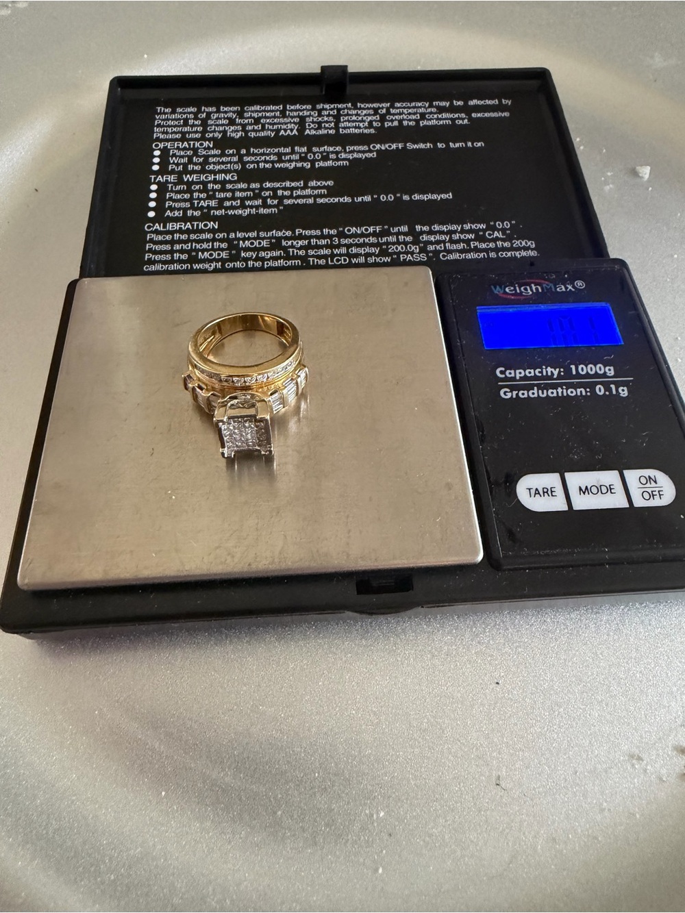 Gold Tone 14k 2TCW - Yellow Gold wedding ring